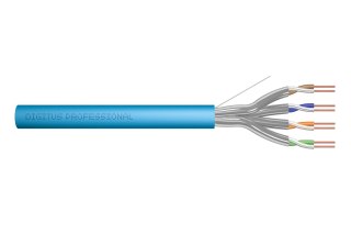 Digitus Kabel instalacyjny kat.6A, U/FTP, B2ca, AWG 23/1, LSOH, 100m, niebieski, karton