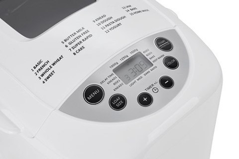 Automat do chleba Adler AD 6019 (1250 g; 1100W; 12 programów; kolor biały)