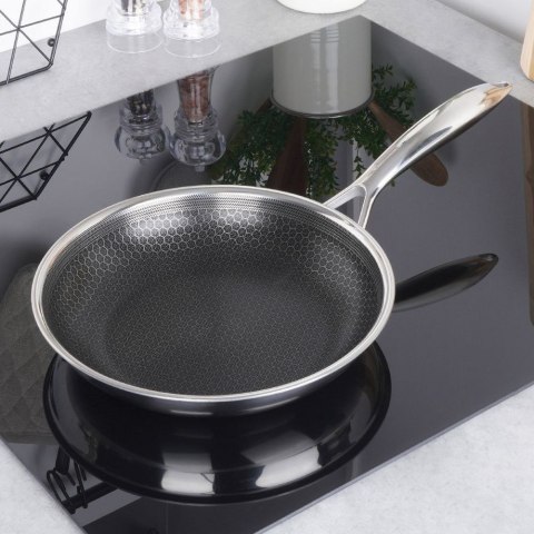 Patelnia stalowa nieprzywierająca premium COOKCELL HYBRYD 28 cm Patelnia stalowa nieprzywierająca premium COOKCELL HYBRYD 28 cm