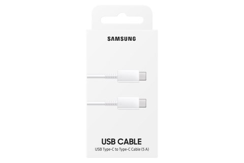 Samsung Cable Type C to C, 5A, White Samsung Cable Type C to C, 5A, White