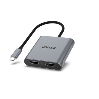 UNITEK ADAPTER USB-C - 2X HDMI 4K MST (M/F)