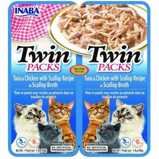 INABA CAT TWIN TUNA & CHICKEN SCALLOP 2x40g
