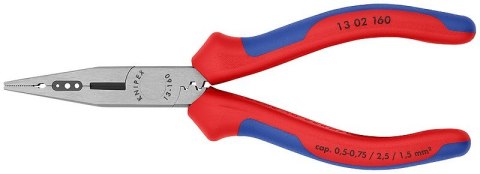 Knipex 13 02 160 szczypce wielofunkcyjne 1 przyb. Niebieski, Czerwony Knipex 13 02 160 szczypce wielofunkcyjne 1 przyb. Niebieski, Czerwony