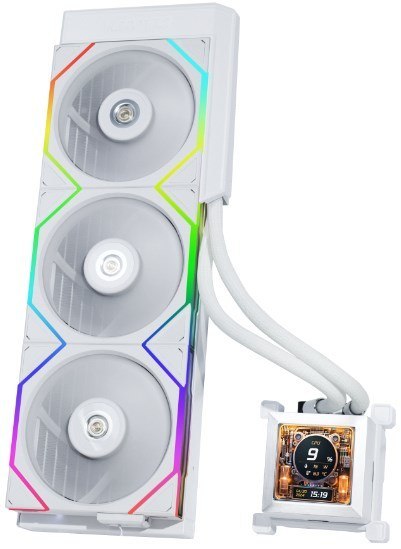 Lian Li HSLCD36SW system chłodzenia komputerów Obudowa komputera Chłodnica cieczy all-in-one 12 cm Biały Lian Li HSLCD36SW system chłodzenia komputerów Obudowa komputera Chłodnica cieczy all-in-one 12 cm Biały
