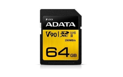 ADATA Premier ONE 64 GB SDXC UHS-II Klasa 10 ADATA Premier ONE 64 GB SDXC UHS-II Klasa 10
