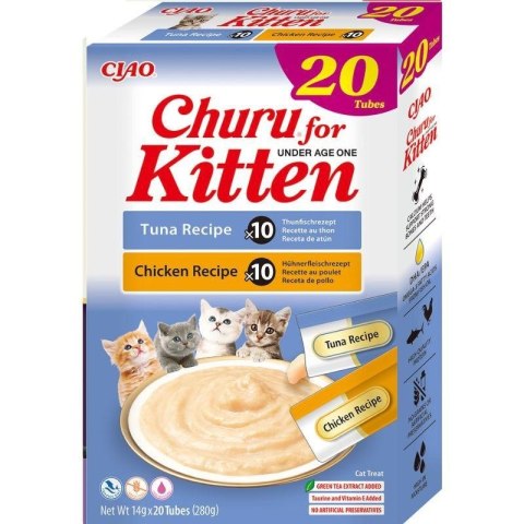 INABA CAT CHURU KITTEN VARIETY przysmak dla kota 20x14g (280g) INABA CAT CHURU KITTEN VARIETY przysmak dla kota 20x14g (280g)