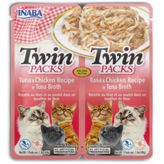 INABA CAT TWIN TUNA & CHICKEN 2x40g