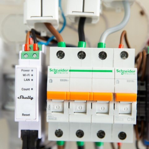 Shelly 3EM 3-fazowy miernik zużycia energii elektrycznej WIFI Shelly 3EM 3-fazowy miernik zużycia energii elektrycznej WIFI