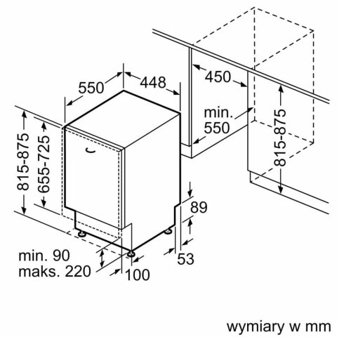 Zmywarka do zabudowy BOSCH SPV4EMX61E