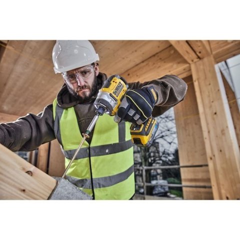 DeWALT DCF860E2T-QW wkrętak zasilany/zakrętark udarowy 3800 RPM Czarny, Żółty