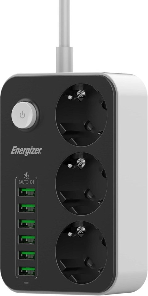Listwa zasilająca z wyłącznikiem Energizer EPB2500W01EU Listwa zasilająca z wyłącznikiem Energizer EPB2500W01EU