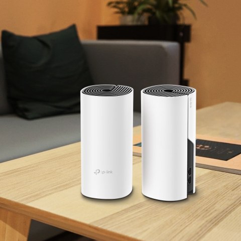 TP-Link Deco M4(2-pack) Dual-band (2.4 GHz/5 GHz) Wi-Fi 5 (802.11ac) Biały Wewnętrzne TP-Link Deco M4(2-pack) Dual-band (2.4 GHz/5 GHz) Wi-Fi 5 (802.11ac) Biały Wewnętrzne
