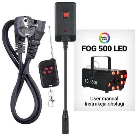 LIGHT4ME FOG 500 LED wytwornica dymu, mgły, na pilota