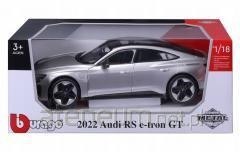 Model Audi RS e-tron GT silver 1:18 BBURAGO