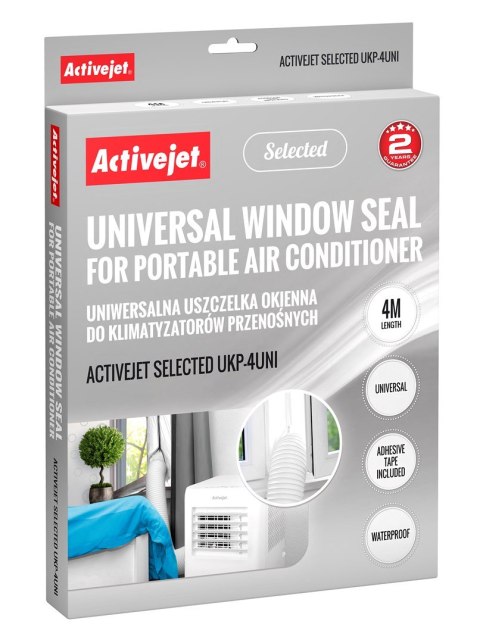 Uniwersalna uszczelka okienna do klimatyzatorów przenośnych Activejet Selected UKP-4UNI Uniwersalna uszczelka okienna do klimatyzatorów przenośnych Activejet Selected UKP-4UNI