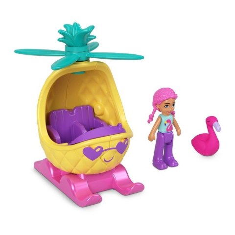 Figurki Polly Pocket Pollyville Helikopter Ananas Figurki Polly Pocket Pollyville Helikopter Ananas