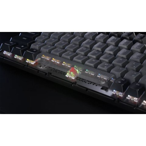 Bezprzewodowa klawiatura gamingowa Corsair Gaming K65 Plus 75% RGB, MLX RED - Czarny, Szary Bezprzewodowa klawiatura gamingowa Corsair Gaming K65 Plus 75% RGB, MLX RED - Czarny, Szary