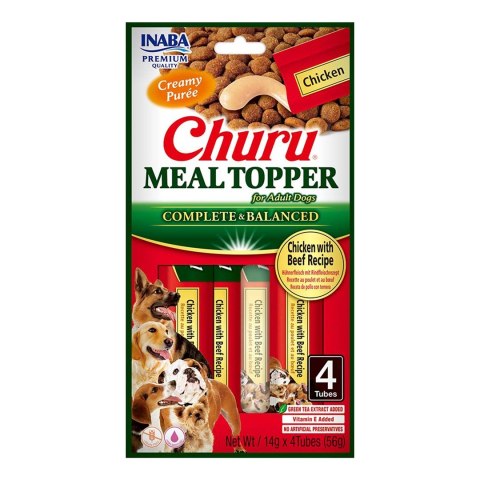 INABA DOG MEALTOPPER CHICKEN BEEF 4x14g 56g INABA DOG MEALTOPPER CHICKEN BEEF 4x14g 56g