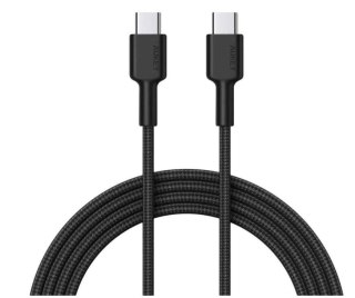 AUKEY KABEL USB-C 2.0, QC 18W, OPLOT, 0,9M, CZARNY