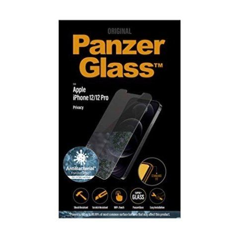 PANZERGLASS SZKŁO HARTOWANE IPHONE 12/12 PRO ANTYBAKTERYJNE FILTR PRV P2708 PANZERGLASS SZKŁO HARTOWANE IPHONE 12/12 PRO ANTYBAKTERYJNE FILTR PRV P2708