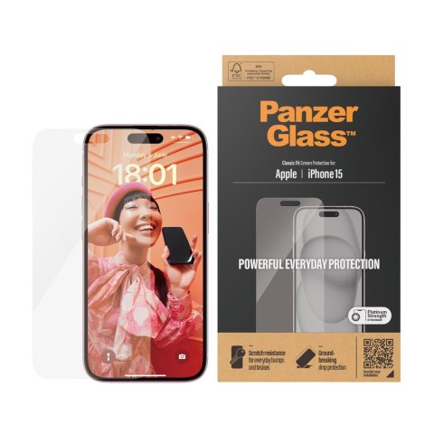 PanzerGlass Classic Fit Przezroczysta ochrona ekranu Apple 1 szt. PanzerGlass Classic Fit Przezroczysta ochrona ekranu Apple 1 szt.