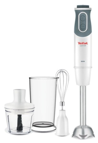 Tefal Optichef HB6431 0,8 l Blender immersyjny 800 W Kwarc metaliczny, Biały