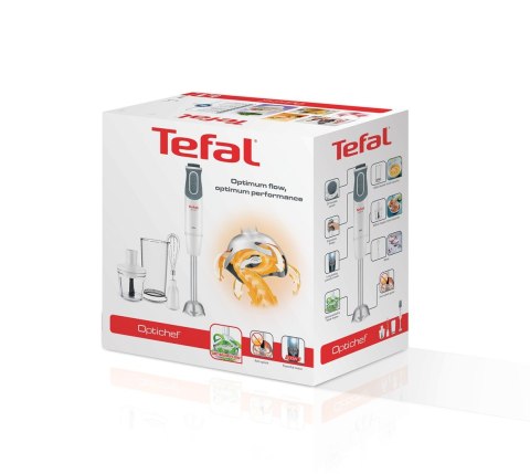 Tefal Optichef HB6431 0,8 l Blender immersyjny 800 W Kwarc metaliczny, Biały