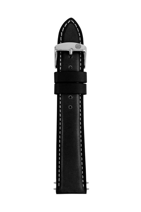 Pasek skórzany Zeppelin, czarny 20 mm Pasek skórzany Zeppelin, czarny 20 mm