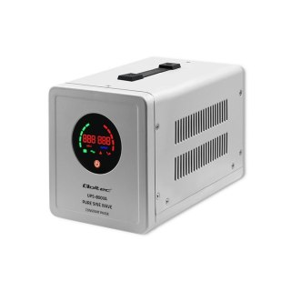 QOLTEC ZASILACZ AWARYJNY PURE SINE WAVE UPS 800VA 560W STAŁA FAZA SZARY