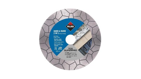 RUBI TARCZA DIAMENTOWA TGS 125 SUPERPRO DO CIĘCIA I SZLIFOWANIA 2w1 RUBI TARCZA DIAMENTOWA TGS 125 SUPERPRO DO CIĘCIA I SZLIFOWANIA 2w1