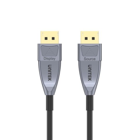 UNITEK KABEL OPTYCZNY DISPLAYPORT 1.4, Active Optical Cable, 8K, 5M UNITEK KABEL OPTYCZNY DISPLAYPORT 1.4, Active Optical Cable, 8K, 5M