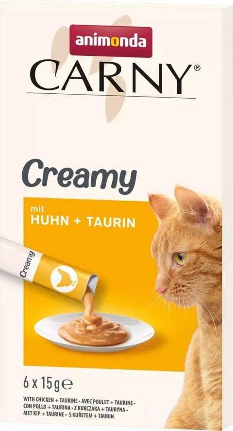 ANIMONDA Carny Creamy z kurczakiem + tauryna 6x 15g ANIMONDA Carny Creamy z kurczakiem + tauryna 6x 15g