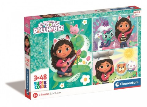 Puzzle 3 x 48 elementów Koci Domek Gabi Puzzle 3 x 48 elementów Koci Domek Gabi