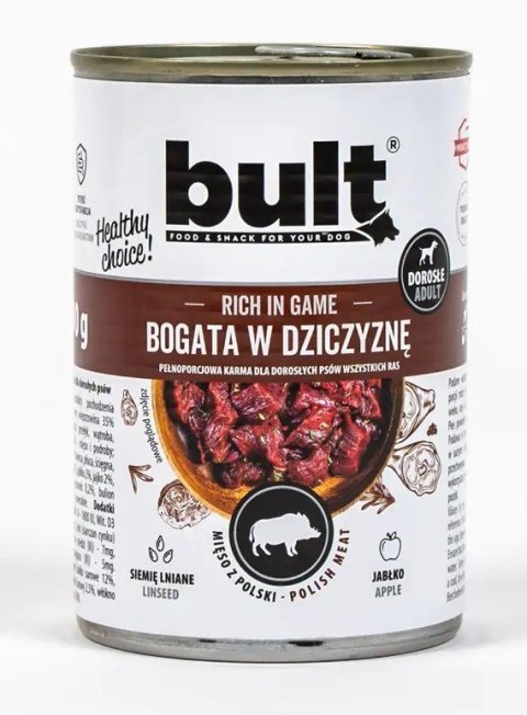 BULT Puszka bogata w dziczyznę 400g BULT Puszka bogata w dziczyznę 400g