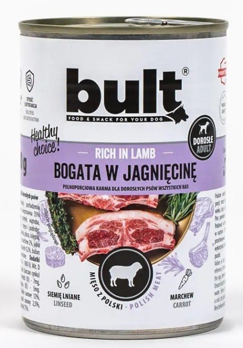 BULT Puszka bogata w jagnięcinę 800g BULT Puszka bogata w jagnięcinę 800g