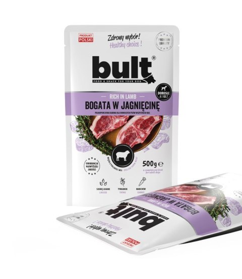 BULT mielonka bogata w jagnięcinę saszetka dla psa 500g BULT mielonka bogata w jagnięcinę saszetka dla psa 500g