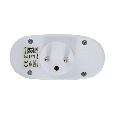 ESPERANZA ROZGAŁĘŹNIK ELEKTRYCZNY 2 GNIAZDA Z WYŁĄCZNIKIEM BIAŁY ELK306W ESPERANZA ROZGAŁĘŹNIK ELEKTRYCZNY 2 GNIAZDA Z WYŁĄCZNIKIEM BIAŁY ELK306W