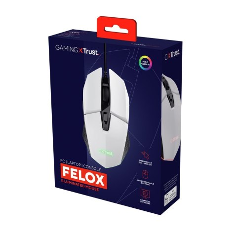 Mysz gamingowa TRUST GXT109P Felox Biała