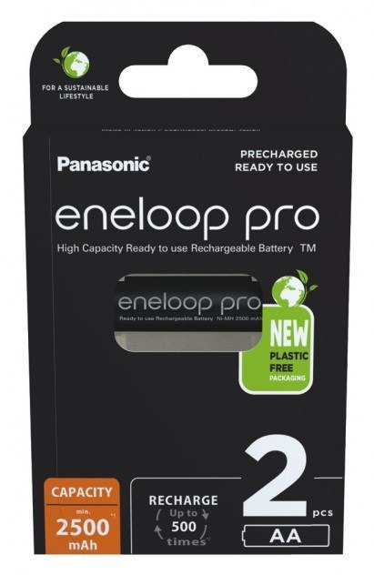 PANASONIC ENELOOP PRO AA 2500mAh 2 szt PANASONIC ENELOOP PRO AA 2500mAh 2 szt