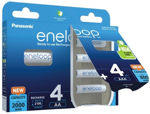 PANASONIC ENELOOP ZESTAW 4x AA 2000mAh + 4x AAA 800mAh PANASONIC ENELOOP ZESTAW 4x AA 2000mAh + 4x AAA 800mAh