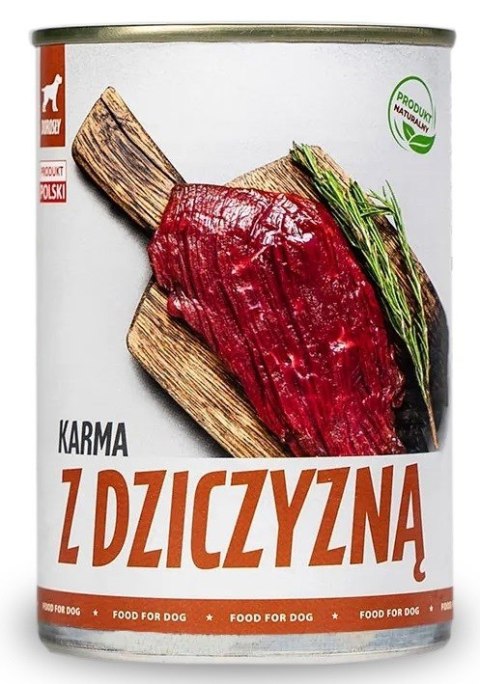 Tuf Tuf Puszka mielonka z dziczyzną 400g Tuf Tuf Puszka mielonka z dziczyzną 400g
