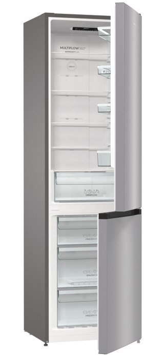 Gorenje NRK6202ES4 lodówko-zamrażarka Wolnostojący 331 l E Szary