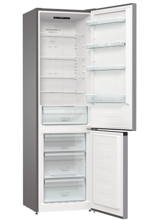 Gorenje NRK6202ES4 lodówko-zamrażarka Wolnostojący 331 l E Szary