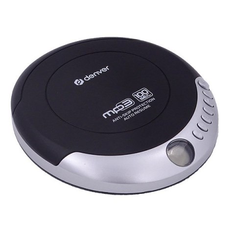 Discman z funkcją automatycznego wznawiania i anti-shock czarno-srebrny Discman z funkcją automatycznego wznawiania i anti-shock czarno-srebrny
