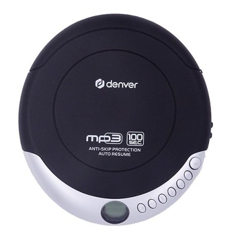 Discman z funkcją automatycznego wznawiania i anti-shock czarno-srebrny Discman z funkcją automatycznego wznawiania i anti-shock czarno-srebrny