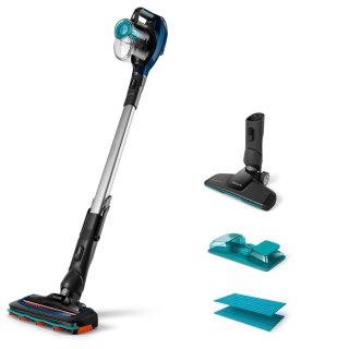 Philips Odkurzacz FC6719/01 Obsługa bezprzewodowa Drążek ręczny Funkcja prania - W 21.6 V Czas pracy (maks.) 50 min Niebieski/Cz
