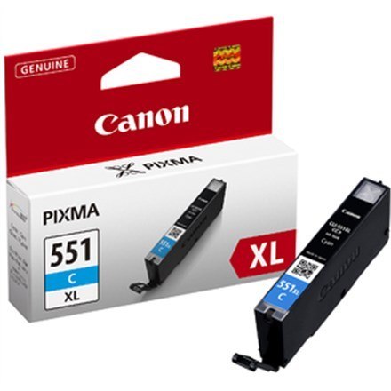 Tusz Canon niebieski CLI-551CXL=CLI551CXL=6444B001, 315 str. Tusz Canon niebieski CLI-551CXL=CLI551CXL=6444B001, 315 str.