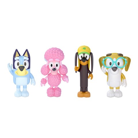 Bluey Blue - Przyjaciele Pieski Zestaw figurek 4-pack Bluey Blue - Przyjaciele Pieski Zestaw figurek 4-pack