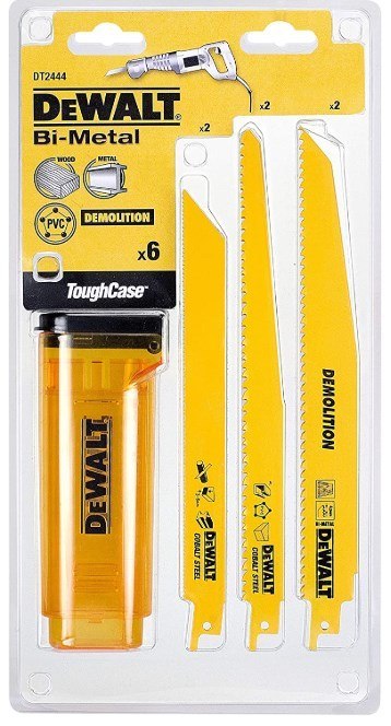 DeWALT DT2444-QZ wyrzynarka, piła wyrzynarkowa oraz ostrze do piły tarczowej Brzeszczot do piły Bimetaliczny 6 szt. DeWALT DT2444-QZ wyrzynarka, piła wyrzynarkowa oraz ostrze do piły tarczowej Brzeszczot do piły Bimetaliczny 6 szt.