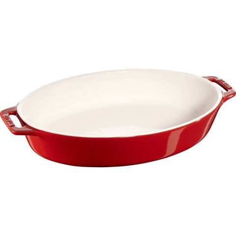 Owalny półmisek ceramiczny Staub - 2.3 ltr, Czerwony Owalny półmisek ceramiczny Staub - 2.3 ltr, Czerwony